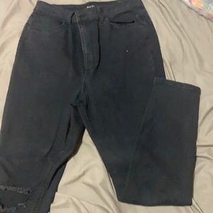 Black Super High Rise Jean